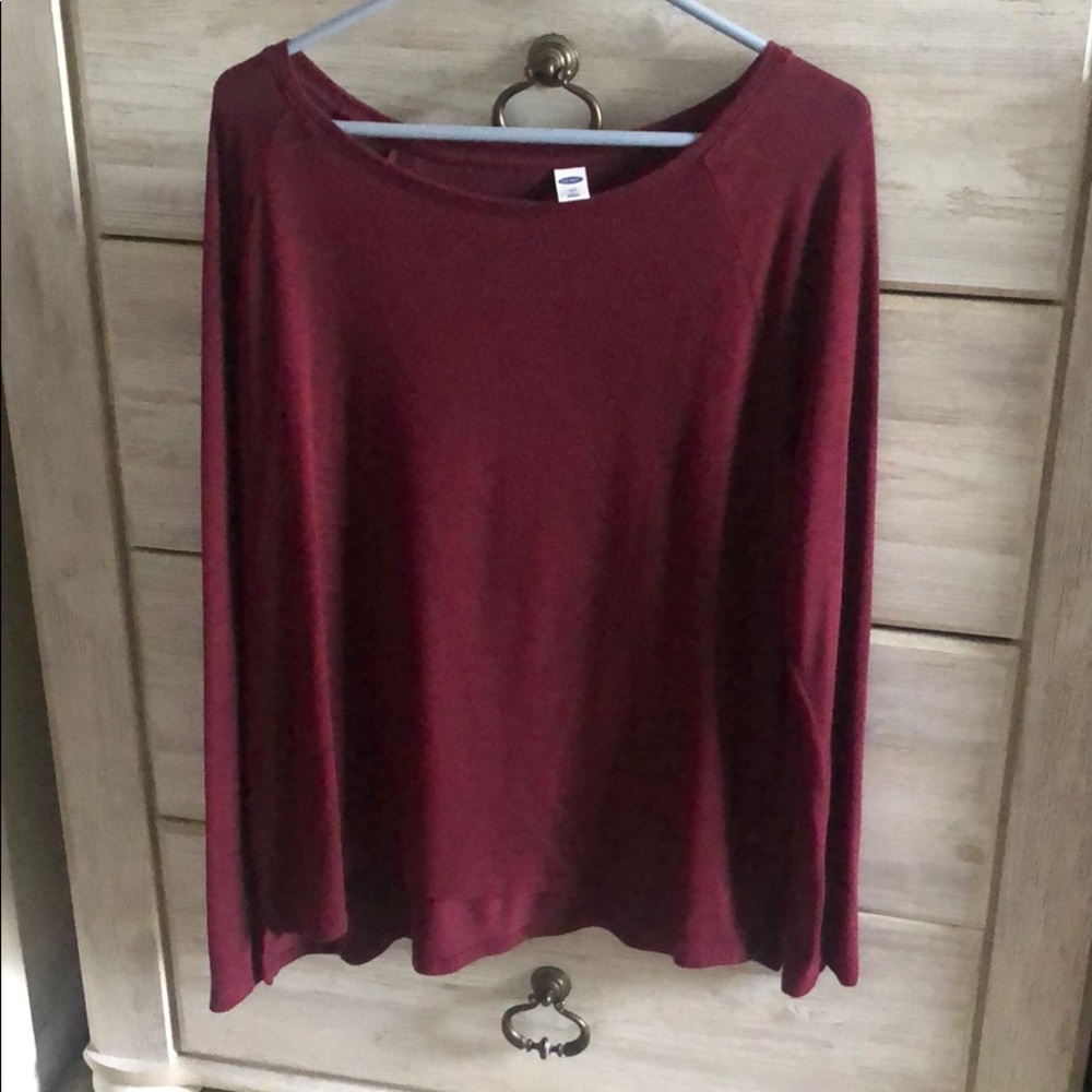 Maroon lightweight long sleeve